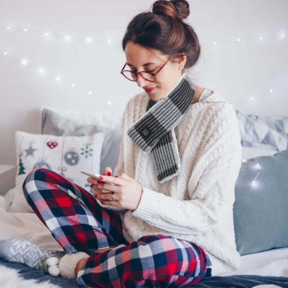 Electric Heated Scarf USB Powered | 3 Heat Modes Winter Neck Wrap